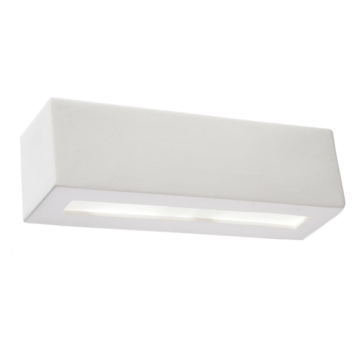 VEGA ceramic wall sconce by Sollux Lighting with rectangular white modern design