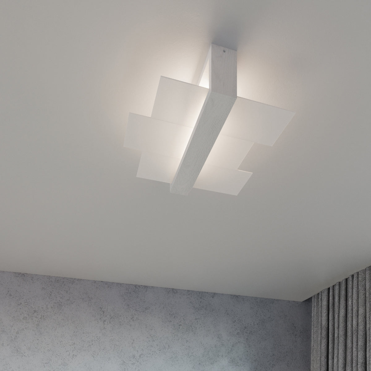 Natural Wood FENIKS 1 Wall Lamp White with modern design and ambient lighting for home decor