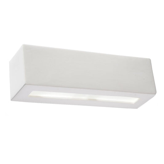VEGA ceramic wall sconce by Sollux Lighting with rectangular white modern design